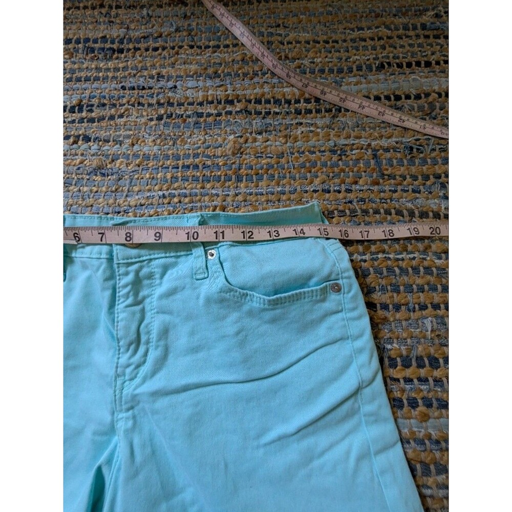 Mint Green Bermuda Shorts 8 Pastel Coastal Preppy Summer Stretch - Picture 7 of 10